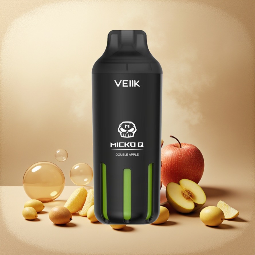 VEIIK MICKO Q 5500 Puffs Engångs Vape Dubbel Äpple 15ml 1300mAh svensk grossist