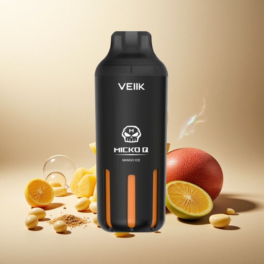 VEIIK MICKO Q 5500 Puffs Svensk Grossist Engångs Vape Mango Is 15ml 1300mAh 1.0ohm
