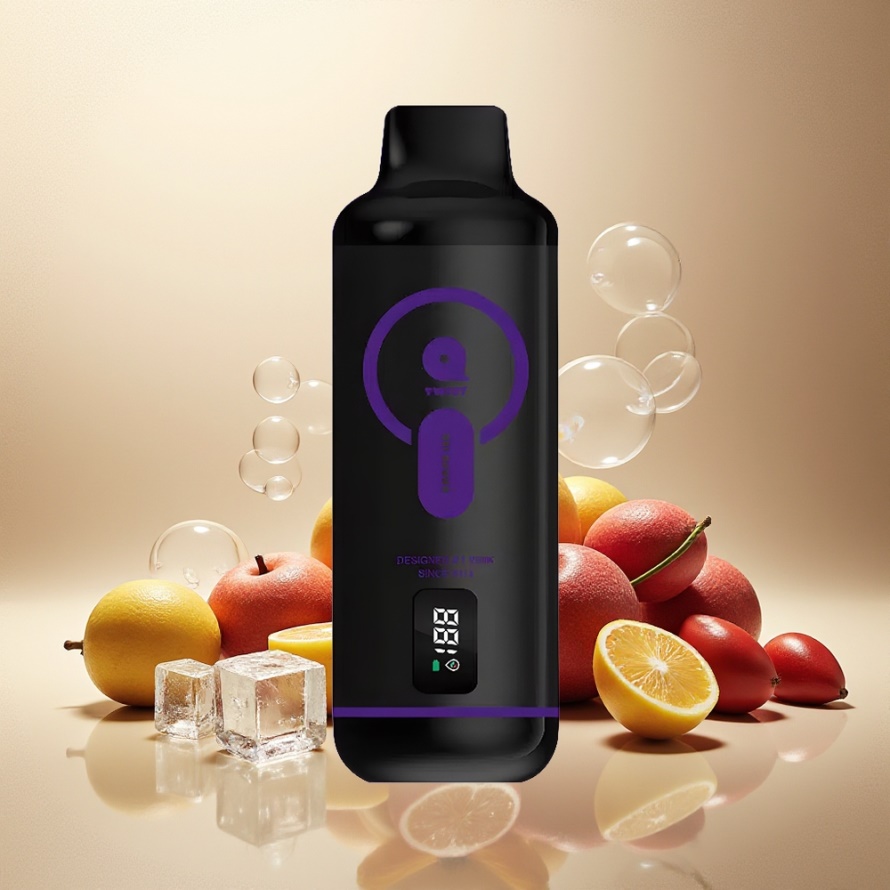 VEIIK MICKO Q TWIST 12000 Puffs Engångs Vape Vinis (Grape Ice) svensk grossist 50mg/ml Salt Nic 600mAh