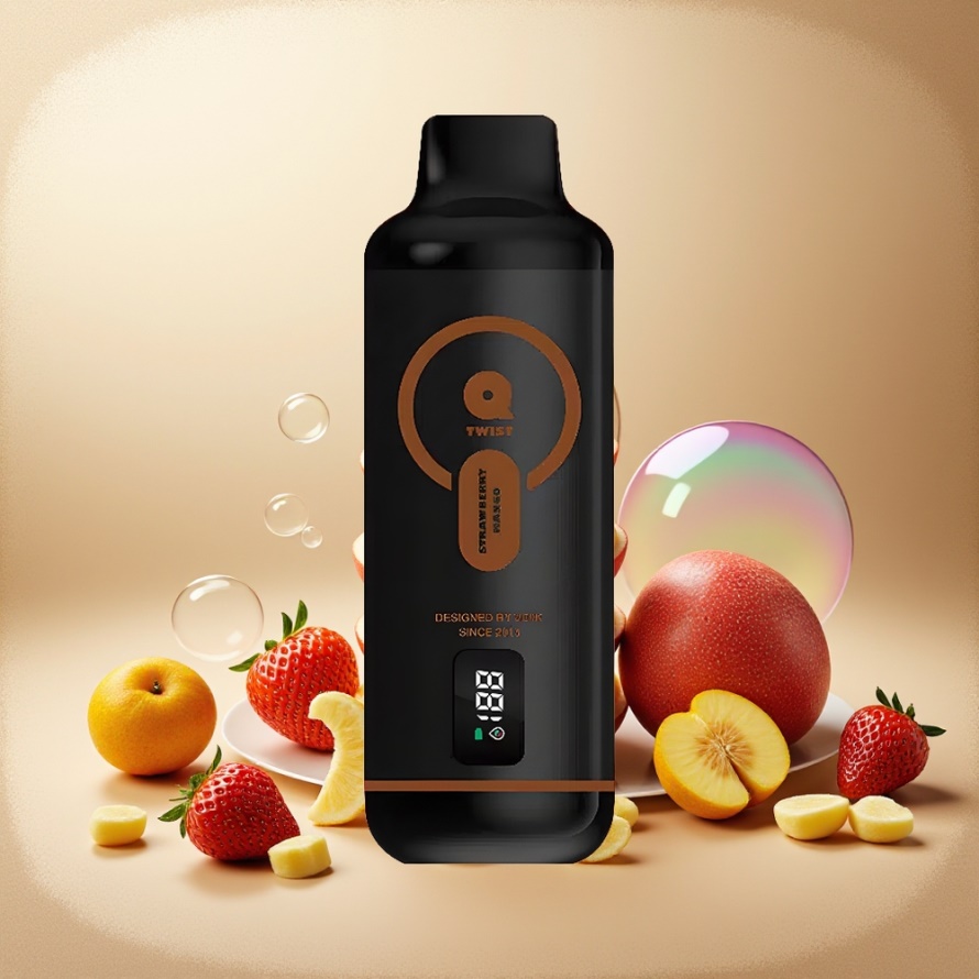 VEIIK MICKO Q TWIST 12000 Puffs Svensk Grossist Engångs Vape Jordgubb Mango 50mg/ml Salt Nic 1.1ohm Mesh