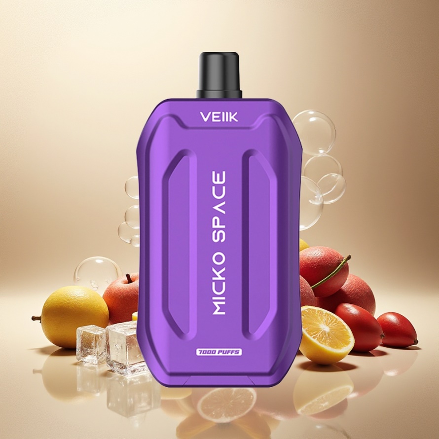 VEIIK MICKO SPACE 7000 Puffs Engångs Vape Druvis (Grape Ice) 18ml 500mAh svensk grossist