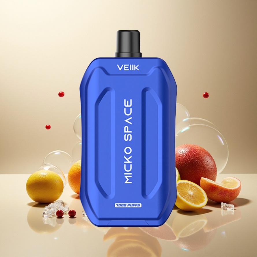 VEIIK MICKO SPACE 7000 Puffs Svensk Grossist Engångs Vape Energi Is 18ml 500mAh