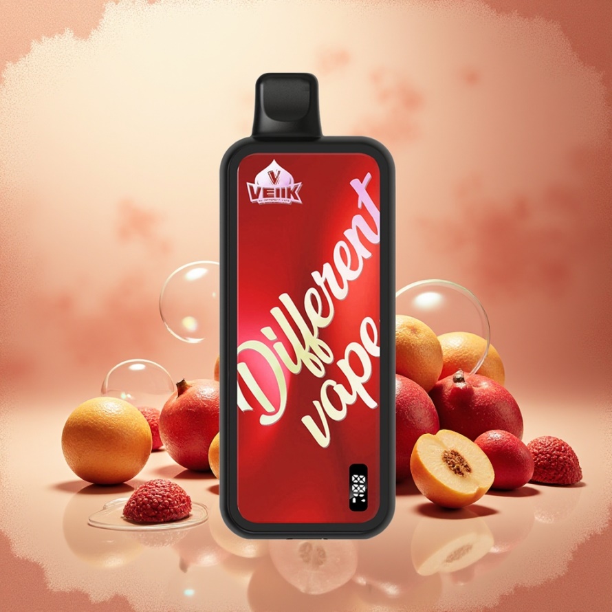VEIIK MICKOBS 20000 Puffs Engångs Vape Röd med 650mAh & Type-C - Svensk Grossist