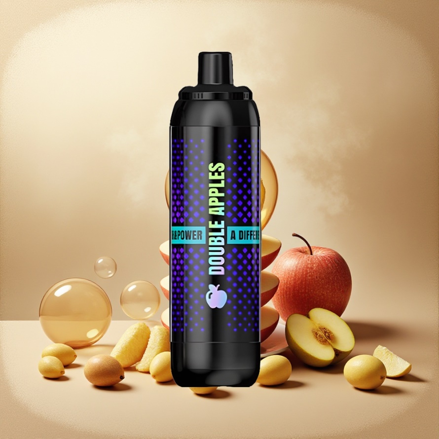 VEIIK NIGHT ELF 25000 PUFFS Svensk Grossist Engångs Vape Dubbel Äpple DTL DUAL MESH 1100mAh Full-Screen