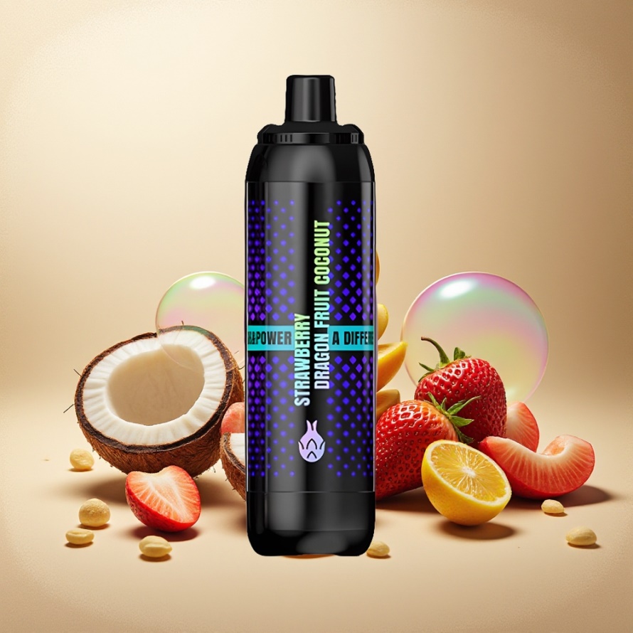 VEIIK NIGHT ELF 25000 PUFFS Svensk Grossist Engångs Vape Jordgubb Dragonfrukt Kokosnöt DTL DUAL MESH 1100mAh Full-Screen