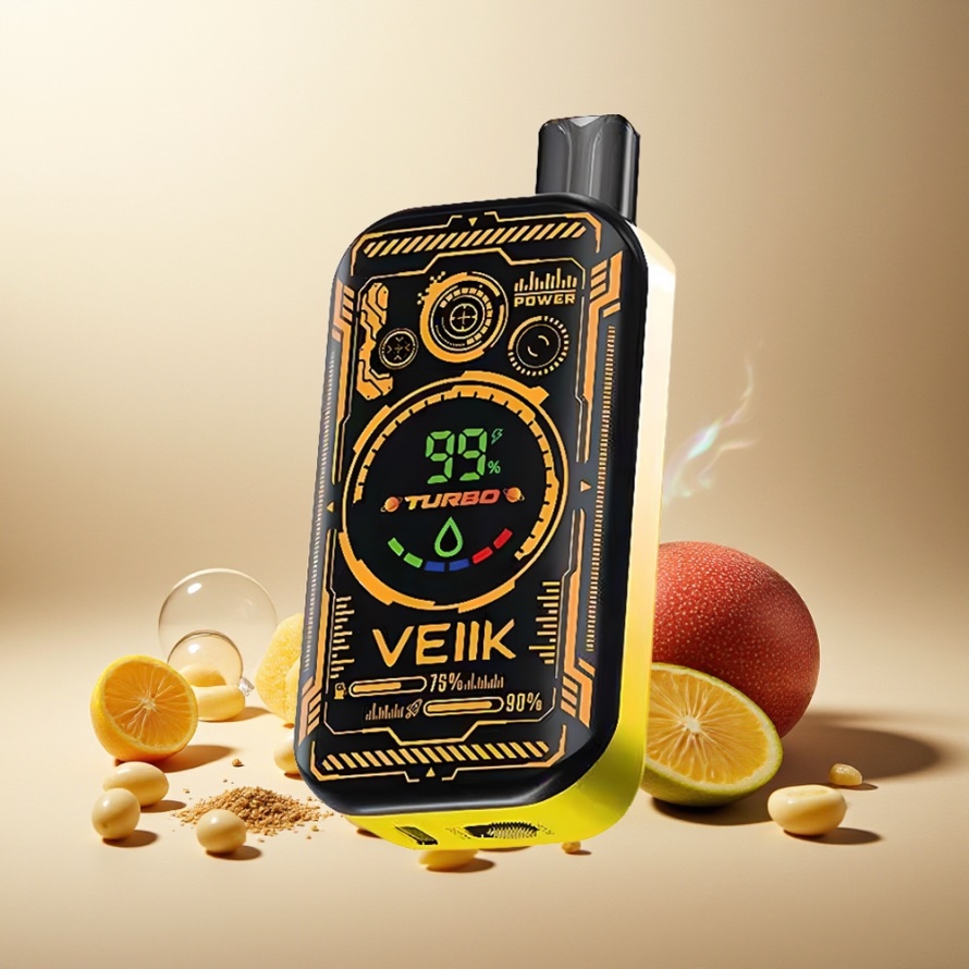 VEIIK SPACE MIST 25000 PUFFS Engångs Vape MANGO IS (3.35 TFT SUPER SCREEN, DUAL MESH COIL, 20ML) svensk grossist