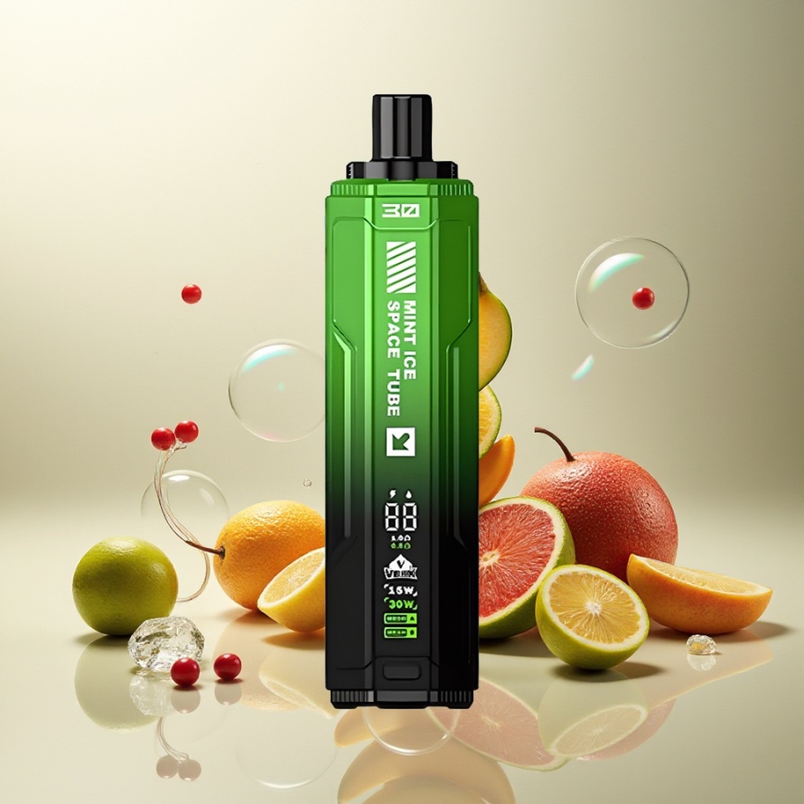 VEIIK SPACE TUBE 20000 Puffs Svensk Grossist Engångs Vape Mynta Is 22ml 850mAh Typ-C Skärm