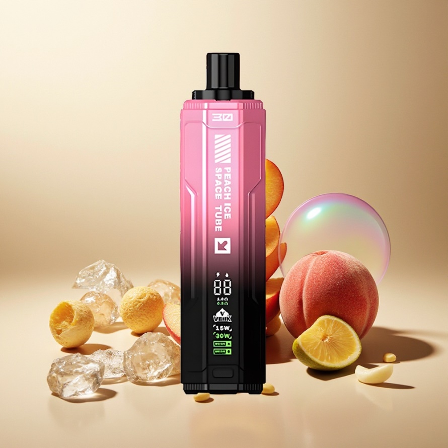 VEIIK SPACE TUBE 20000 Puffs Svensk Grossist Engångs Vape Persika Is med 22ml E-vätska & 850mAh Batteri