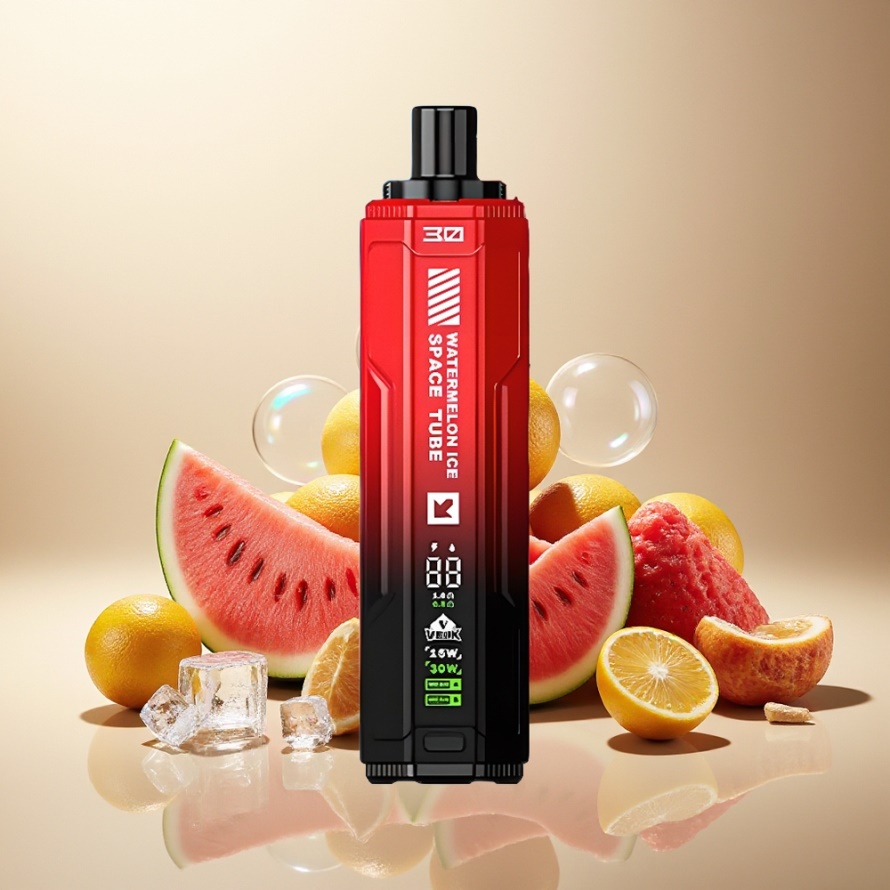 VEIIK SPACE TUBE 20000 Puffs Svensk Grossist Engångs Vape Vattenmelon Is 22ml 850mAh Typ-C Skärm