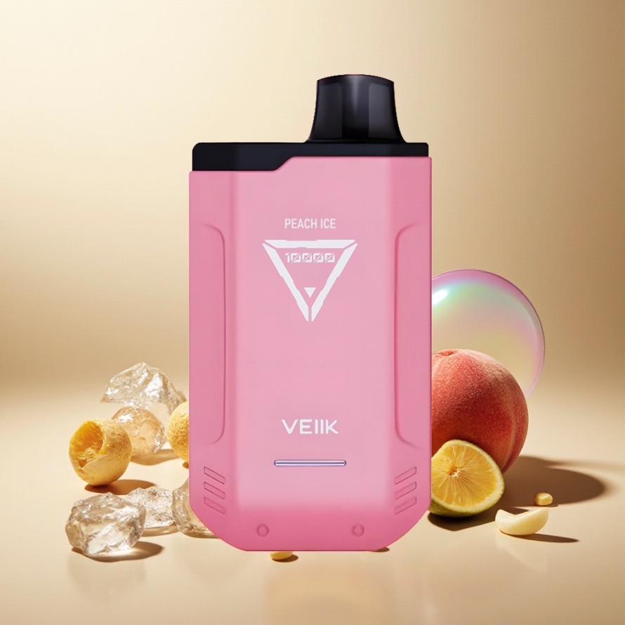 VEIIK X SPACE 10000 Puffs Engångs Vape Persikois med USB-C & 18ML svensk grossist