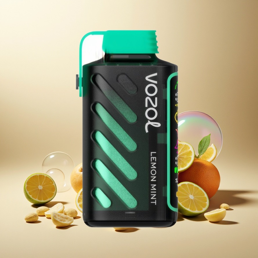 VOZOL Gear Power 20000 Puffs Engångs Vape Citron Mynta med S.i.L.C. Tech & 20mL svensk grossist