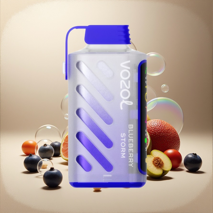 VOZOL Gear Power 20000 Puffs S.i.L.C. Tech Dual Mesh Blåbärsstorm svensk grossist