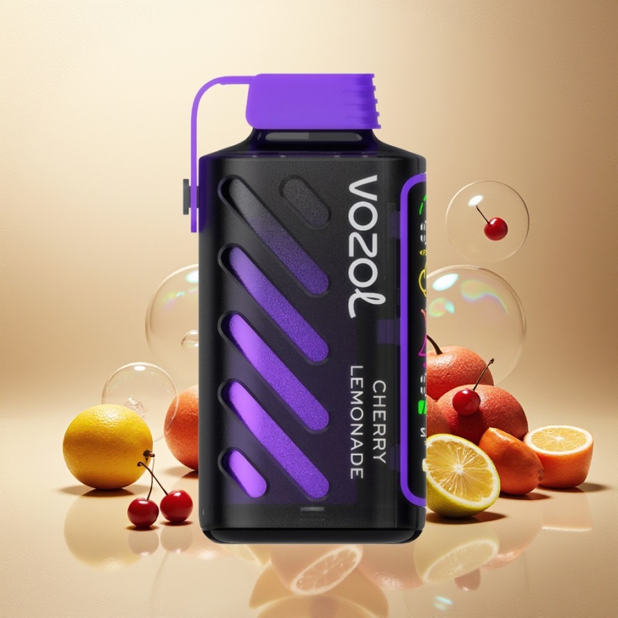 VOZOL Gear Power 20000 Puffs Svensk Grossist Engångs Vape Körsbärs Lemonad med S.i.L.C. Tech och 20mL