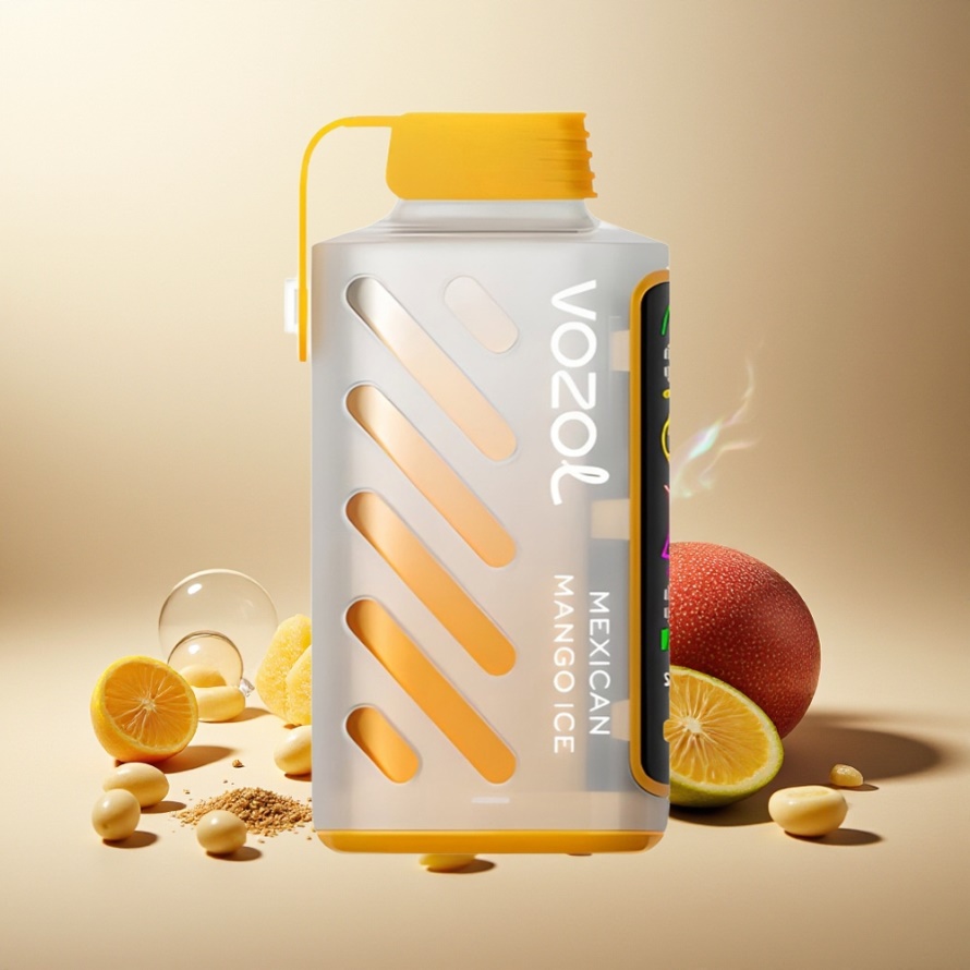 VOZOL Gear Power 20000 Puffs Svensk Grossist Mexikansk Mango Is Dual Mesh Coil 20mL 50mg