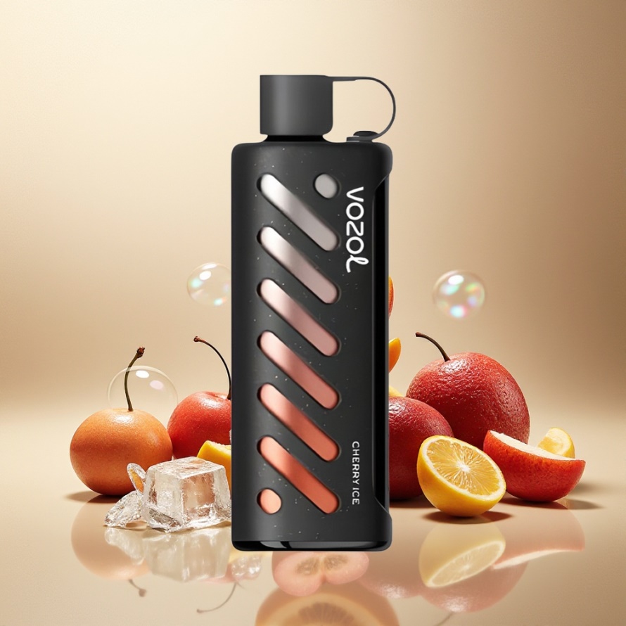 VOZOL Gear Shisha 25000 Puffs Svensk Grossist Cherry Is Dual Mesh 1000mAh