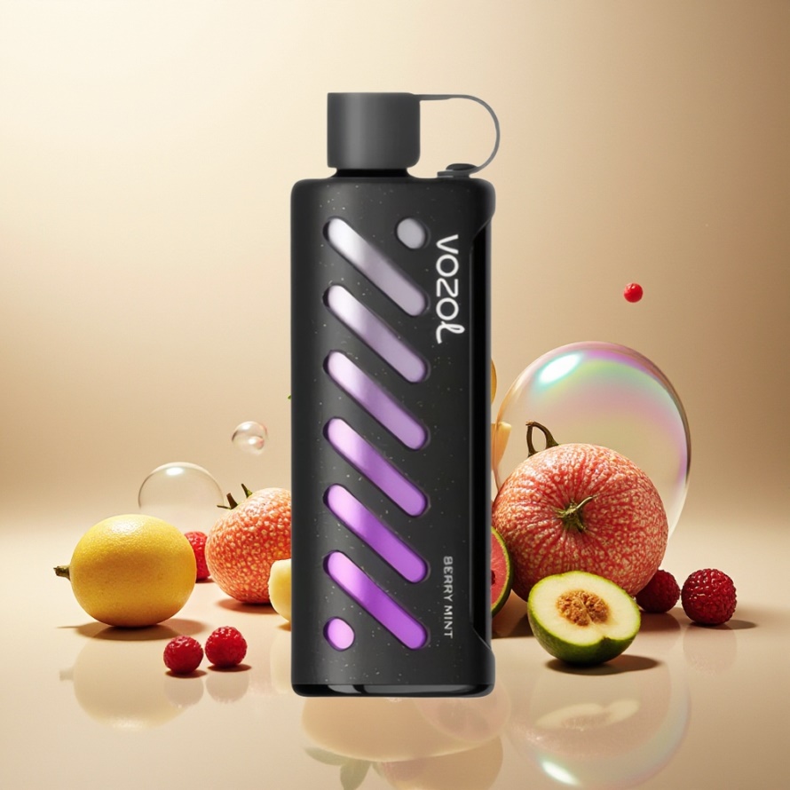 VOZOL Gear Shisha 25000 Puffs Svensk Grossist Dual Mesh Bär Mint 1000mAh 5mg/ml
