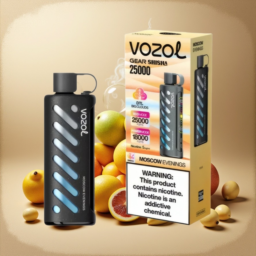 VOZOL Gear Shisha 25000 Puffs Svensk Grossist Dual Mesh Modes 1000mAh Moskva Kvällar