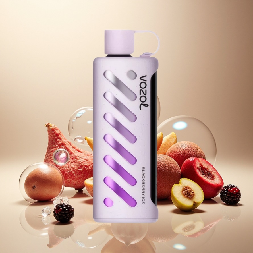 VOZOL Gear Shisha 25000 Puffs Svensk Grossist Engångs Vape Björnbärs-Is med S.i.L.C Tech & Dual Mesh