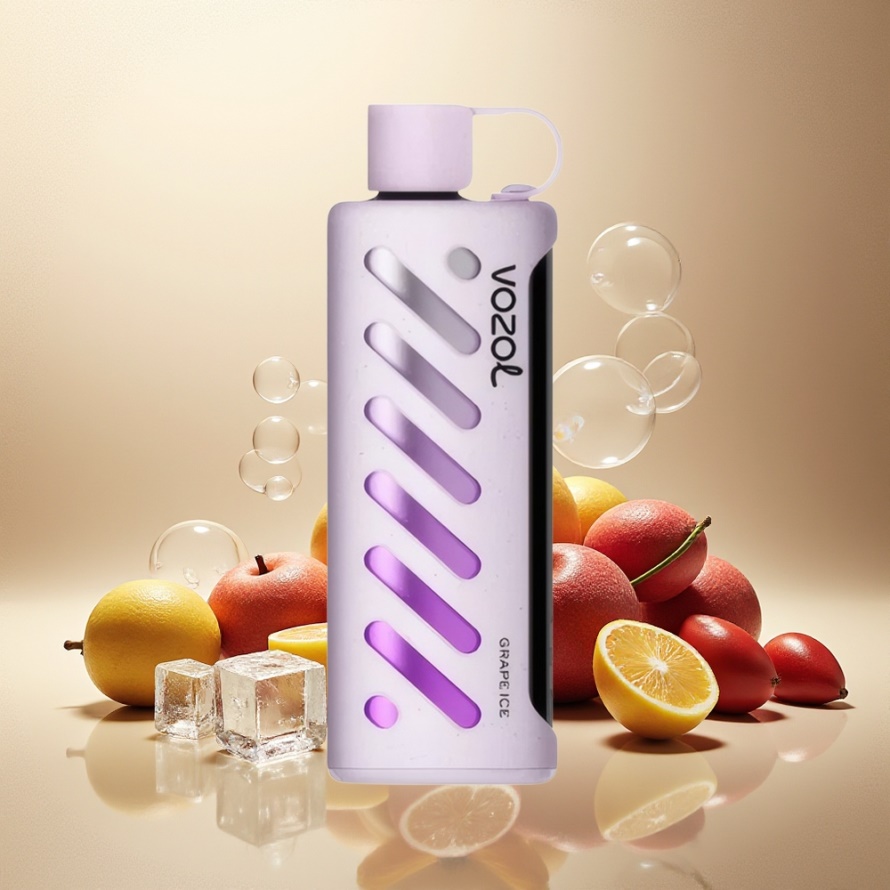 VOZOL Gear Shisha 25000 Puffs Svensk Grossist Engångs Vape Dubbel Is (Grape Ice) med S.i.L.C Tech & Dual Mesh