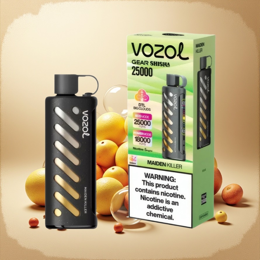 VOZOL Gear Shisha 25000 Puffs Svensk Grossist Engångs Vape Maiden Killer med 30 Läckra Smaker och Dual Mesh Dual Modes