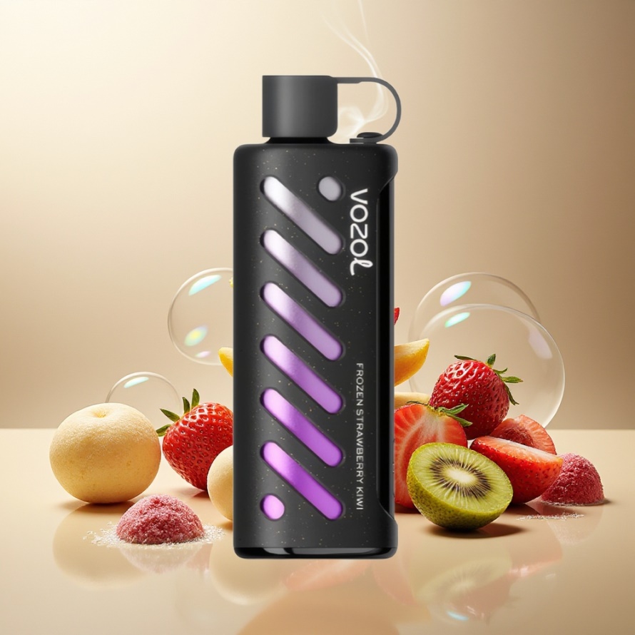VOZOL Gear Shisha 25000 Puffs Svensk Grossist Fryst Jordgubb Kiwi Dual Mesh 1000mAh