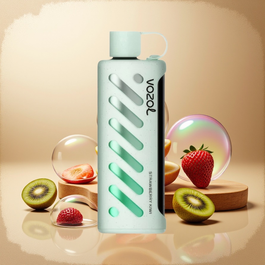 VOZOL Gear Shisha 25000 Puffs Svensk Grossist Jordgubbe Kiwi 1000mAh Dual Mesh