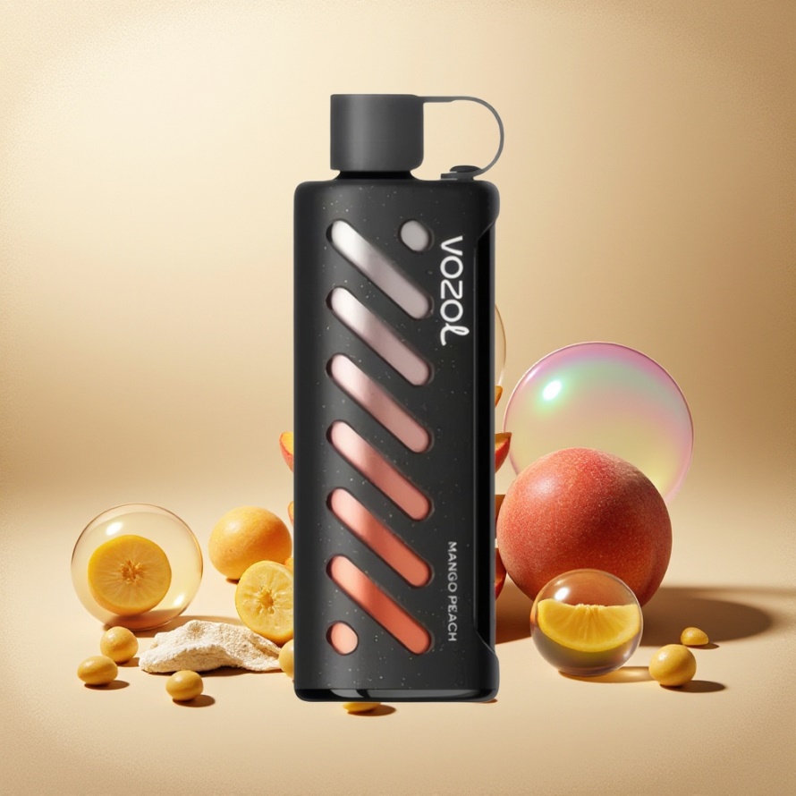 VOZOL Gear Shisha 25000 Puffs Svensk Grossist Mango Persika Dual Mesh 1000mAh S.i.L.C Tech