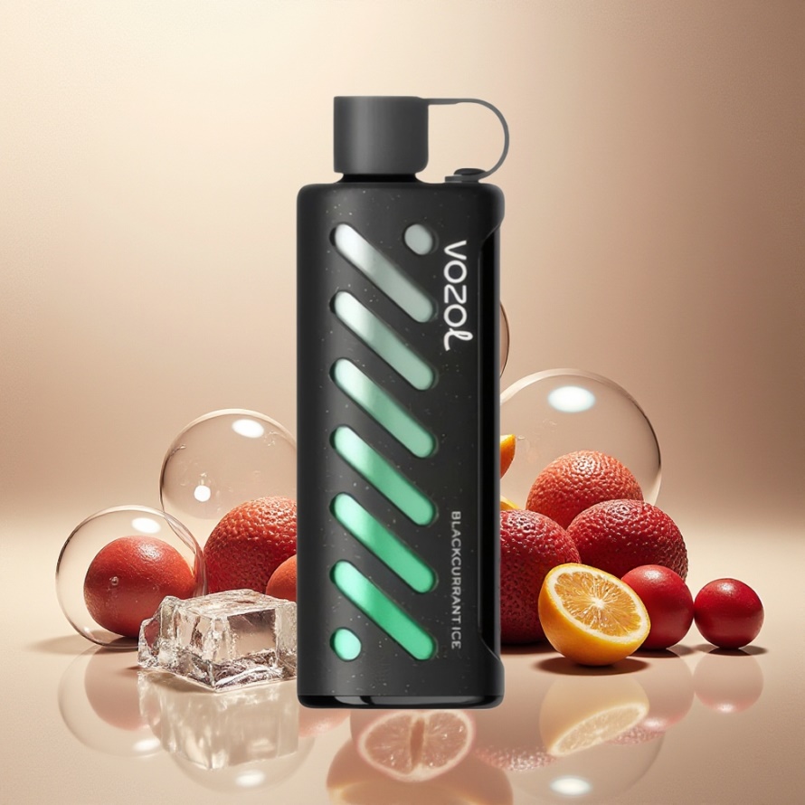 VOZOL Gear Shisha 25000 Puffs Svensk Grossist Svartvinbär Is Dual Mesh 1000mAh S.i.L.C Tech