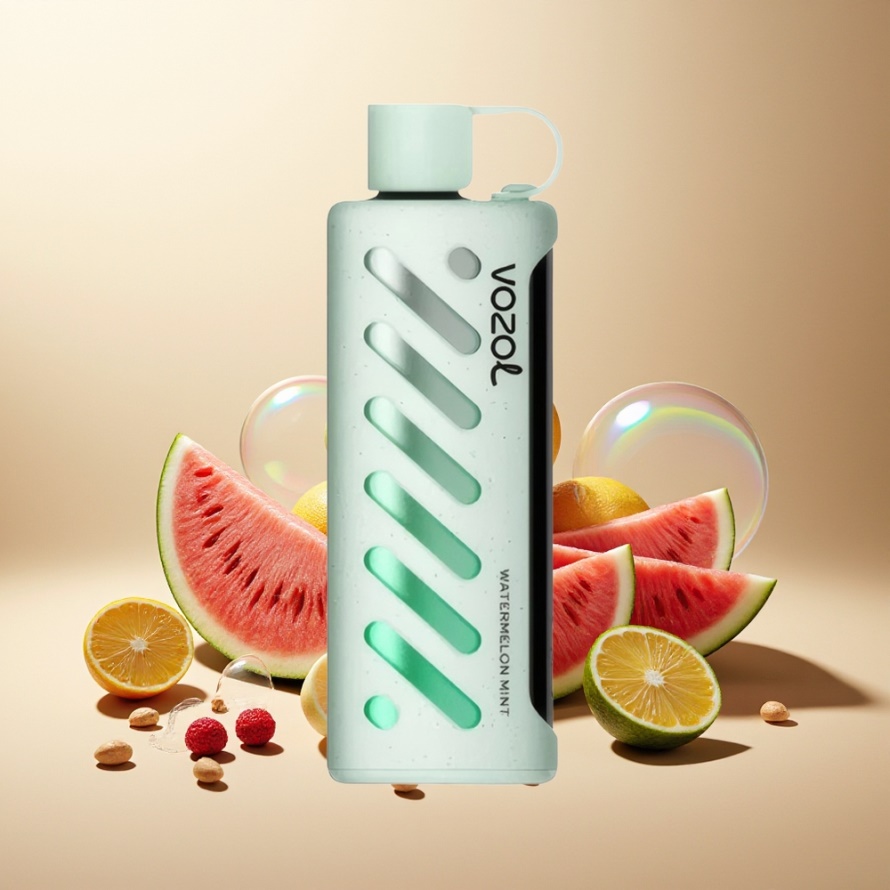 VOZOL Gear Shisha 25000 Puffs Svensk Grossist Vattenmelon Mynta S.i.L.C Tech Dual Mesh