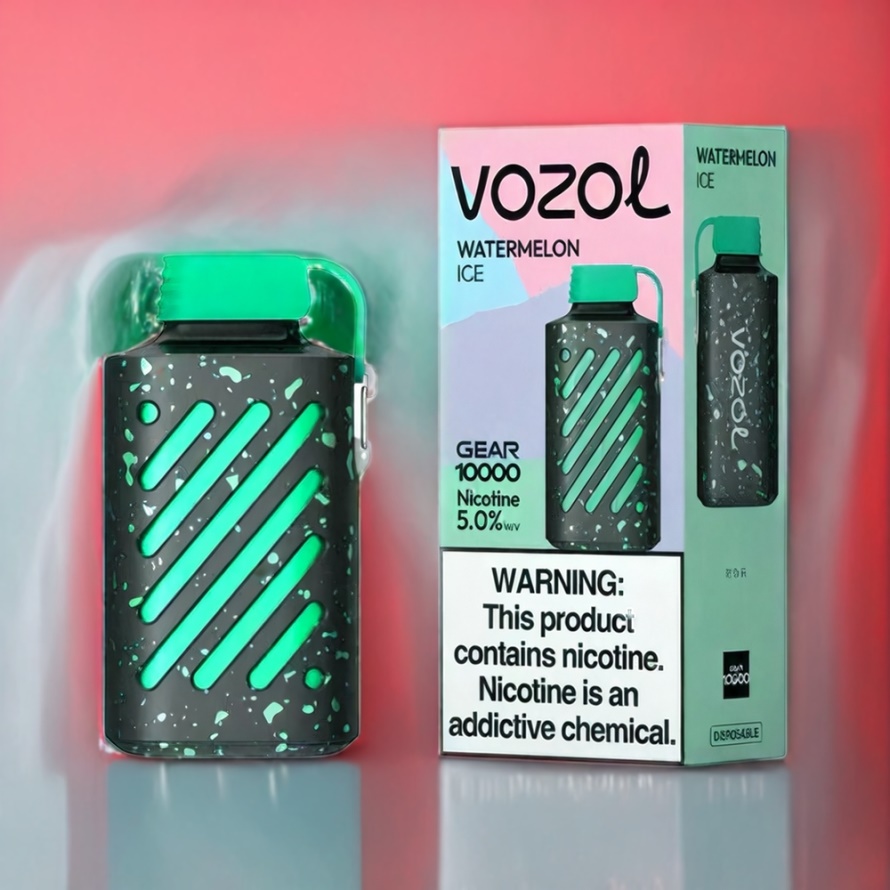VOZOL GEAR 10000 Engångs Vape Vattenmelon Is 10000 puff, 20 ml E-vätska, svensk grossist