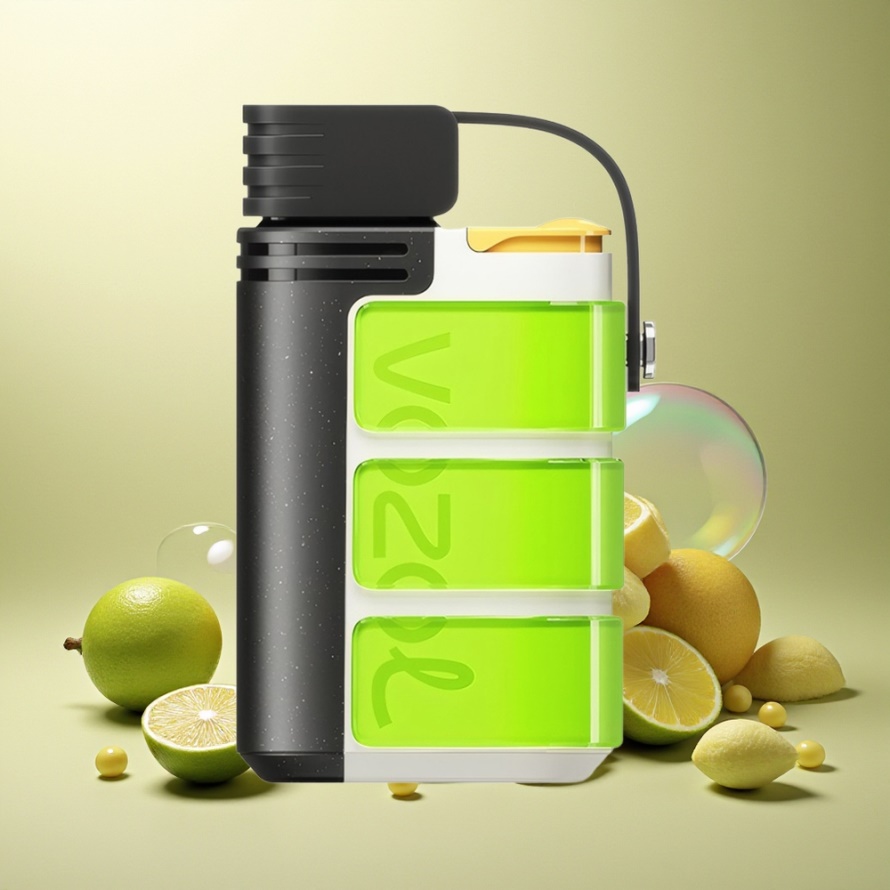 VOZOL GEARS 4000C/6000C Engångs Vape Citrongrön – 6000 Puffar, 500mAh, Svensk Grossist