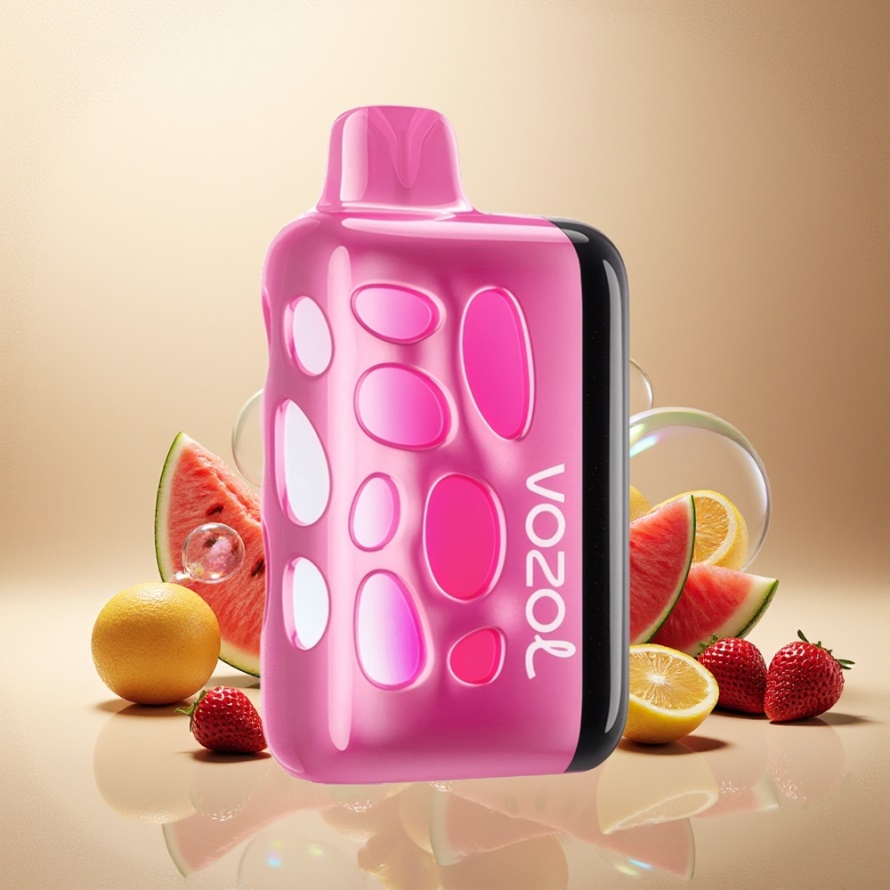 VOZOL RAVE 40000 Engångs Vape Jordgubb Vattenmelon 270° Glow Beat-Synced 20/50mg svensk grossist