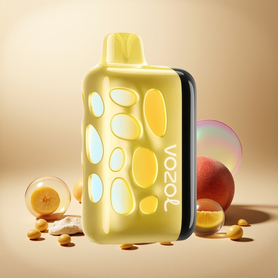 VOZOL RAVE 40000 Engångs Vape Mango Persika med 1000mAh Batteri & 270° Glöd Svensk Grossist