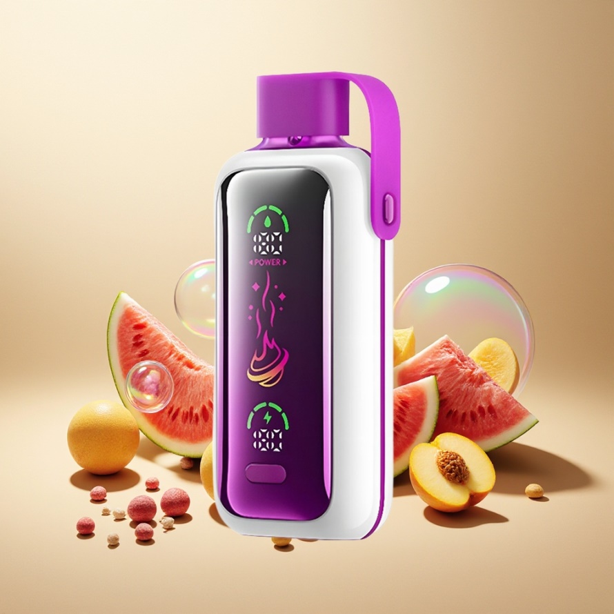 VOZOL Star 20000 Puffs Engångs e-cigarett Persika Mango Vattenmelon Svensk Grossist HD Mirror Skärm Dual Mesh 650mAh