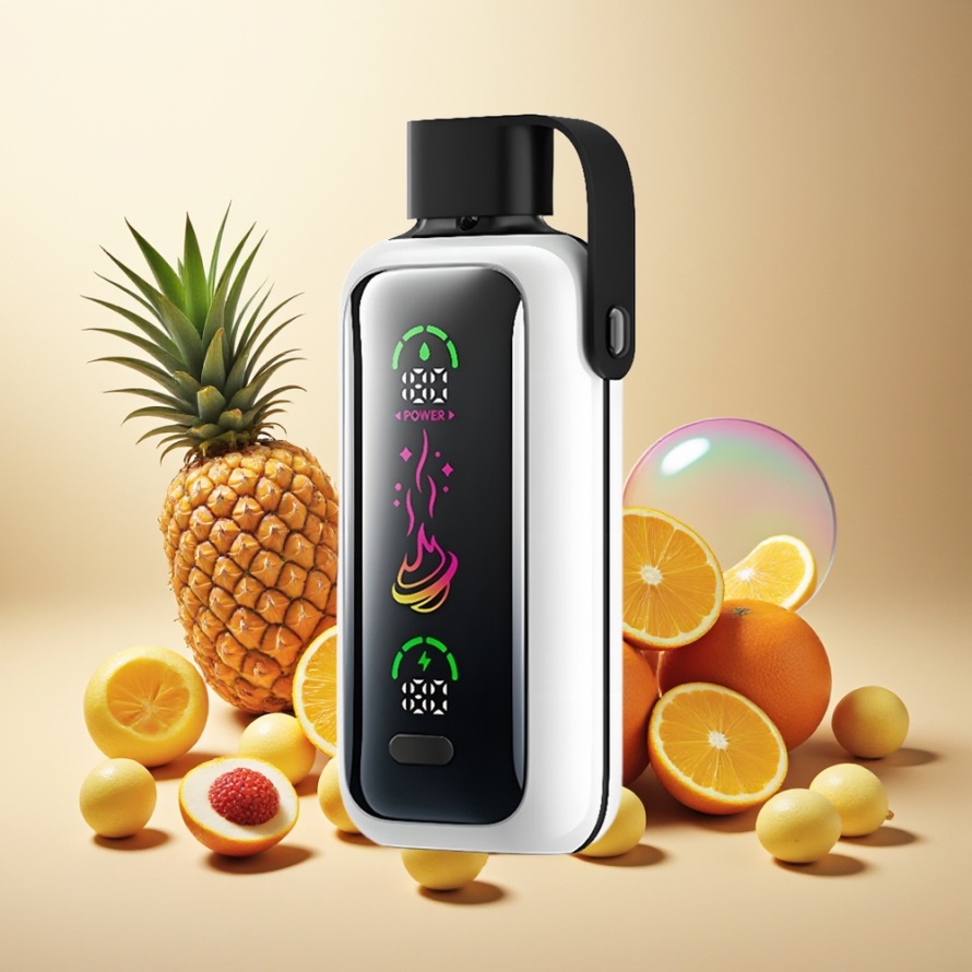 VOZOL Star 20000 Puffs Svensk Grossist Engångs Vape Apelsin Ananas Litchi HD Skärm Dual Mesh 650mAh