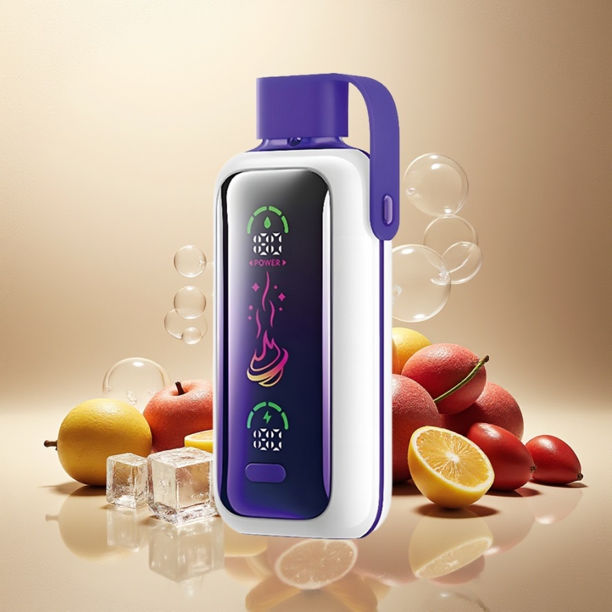 VOZOL Star 20000 Puffs Svensk Grossist Engångs Vape Druvis med HD-skärm, Dual Mesh, 650mAh
