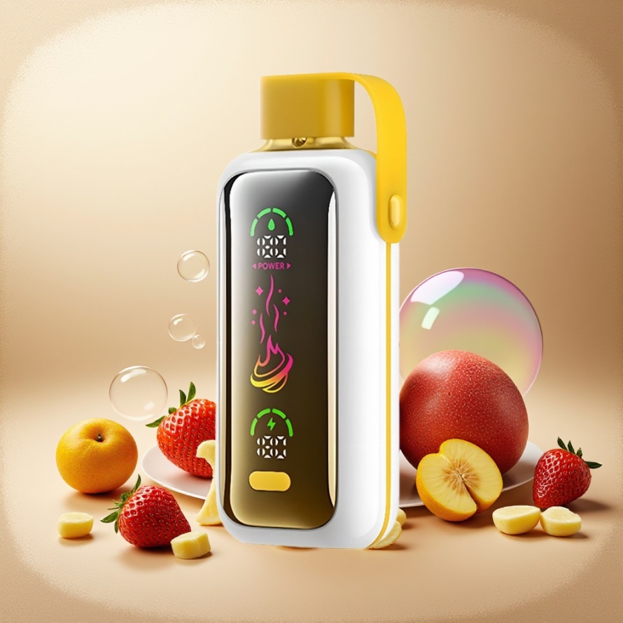 VOZOL Star 20000 Puffs Svensk Grossist Engångs Vape Jordgubb Mango med 2.2" HD-skärm & Dual Mesh