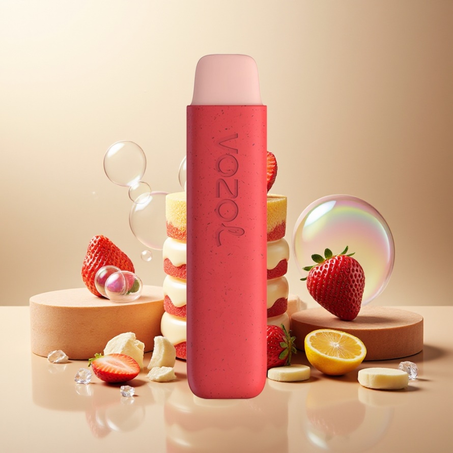 VOZOL STAR 550 Engångsvape Jordgubb Glass med 550 puff, 2ML & 450mAh, svensk grossist