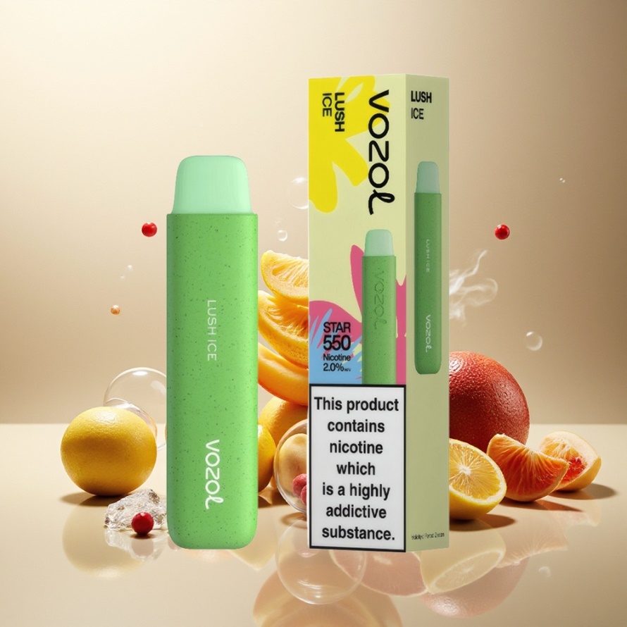 VOZOL STAR 550 Engångsvape Saftig Is 2ML 550 Puff svensk grossist