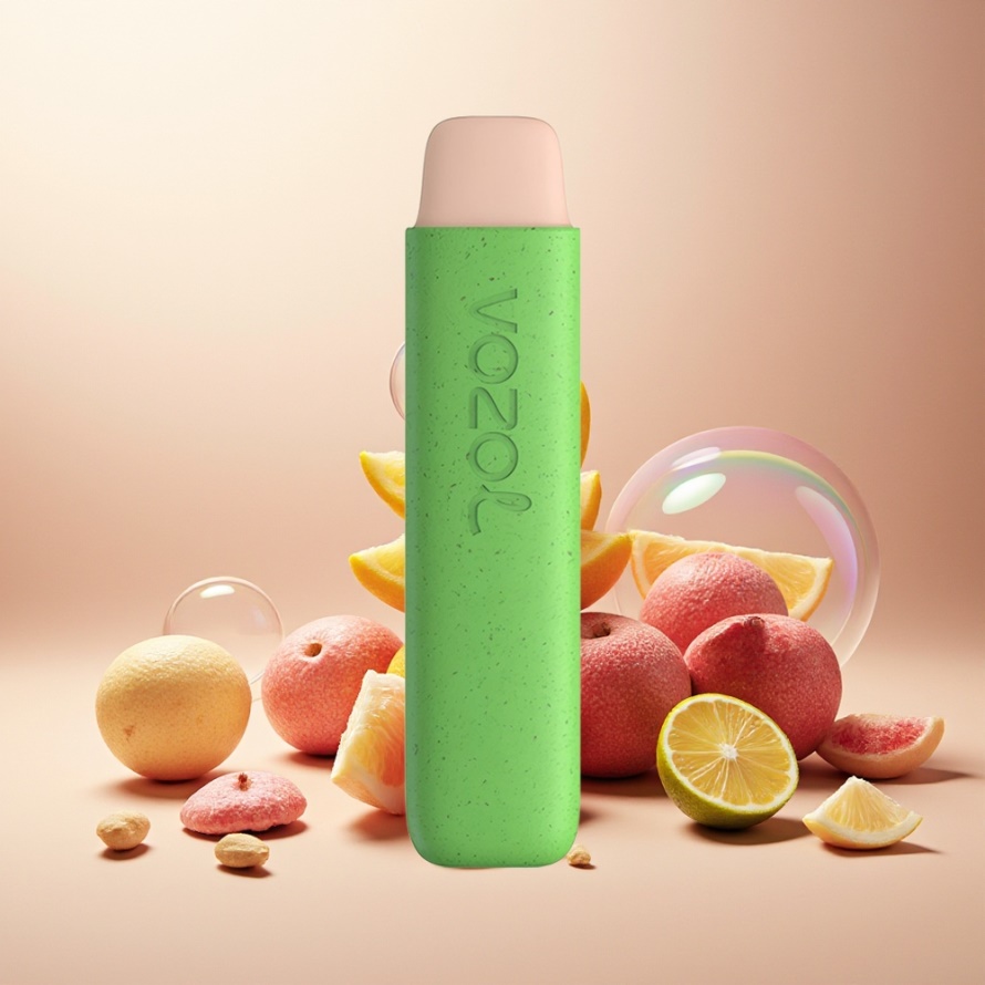 VOZOL STAR 550 Nedbrytbar 30% & Demonterbar Batteri 550 Puffar Svensk Grossist Rosa Lemonad