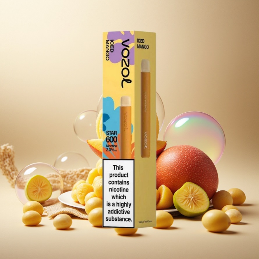 VOZOL STAR 600 Engångs Vape Isad Mango 2ML 500mAh 600 puff svensk grossist