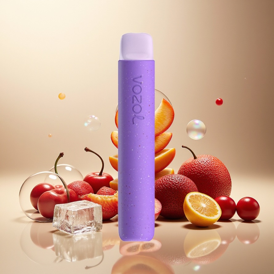 VOZOL STAR 600 Engångs Vape Körsbär Tranbär Is 2ML 600 puff svensk grossist PCR Mesh Coil