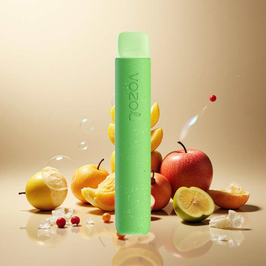 VOZOL STAR 600 Engångs-vape Suräpple Is med 500mAh & 600 puff svensk grossist