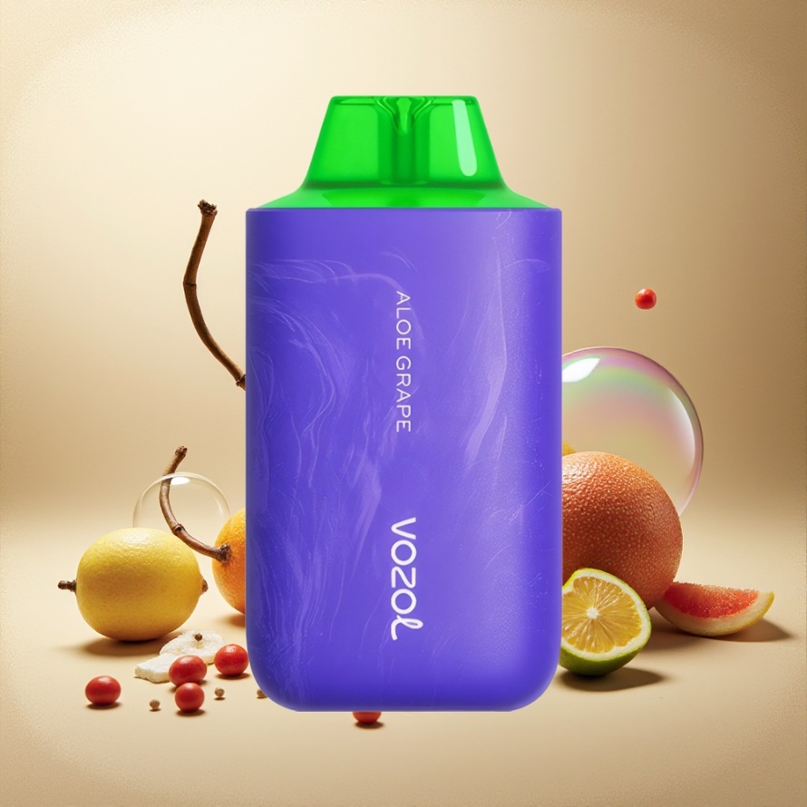 VOZOL STAR 6000/8000 V2 Engångsvape Aloe Druva – 65% PCR, 14/16ML, 500mAh, svensk grossist