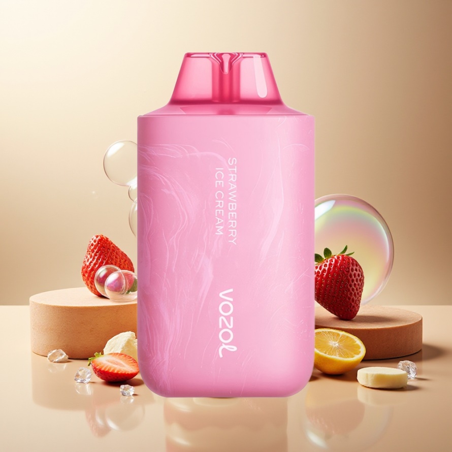 VOZOL STAR 6000/8000 V2 Engångsvape Jordgubb Glass 65% PCR 14/16ML svensk grossist