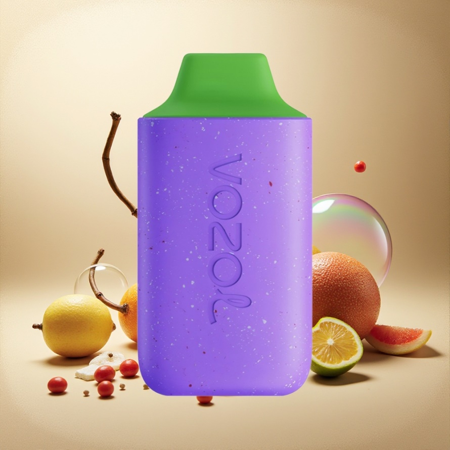 VOZOL STAR 6000 Engångs Vape Aloe Vin Svensk Grossist 65% PCR 6000 Puff Typ-C