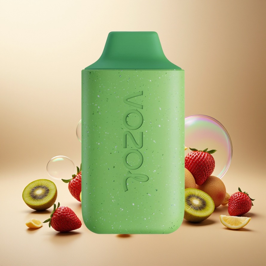 VOZOL STAR 6000 Engångs Vape Jordgubb Kiwi Lemonad 65% PCR svensk grossist Type-C 14ML 6000 Puff