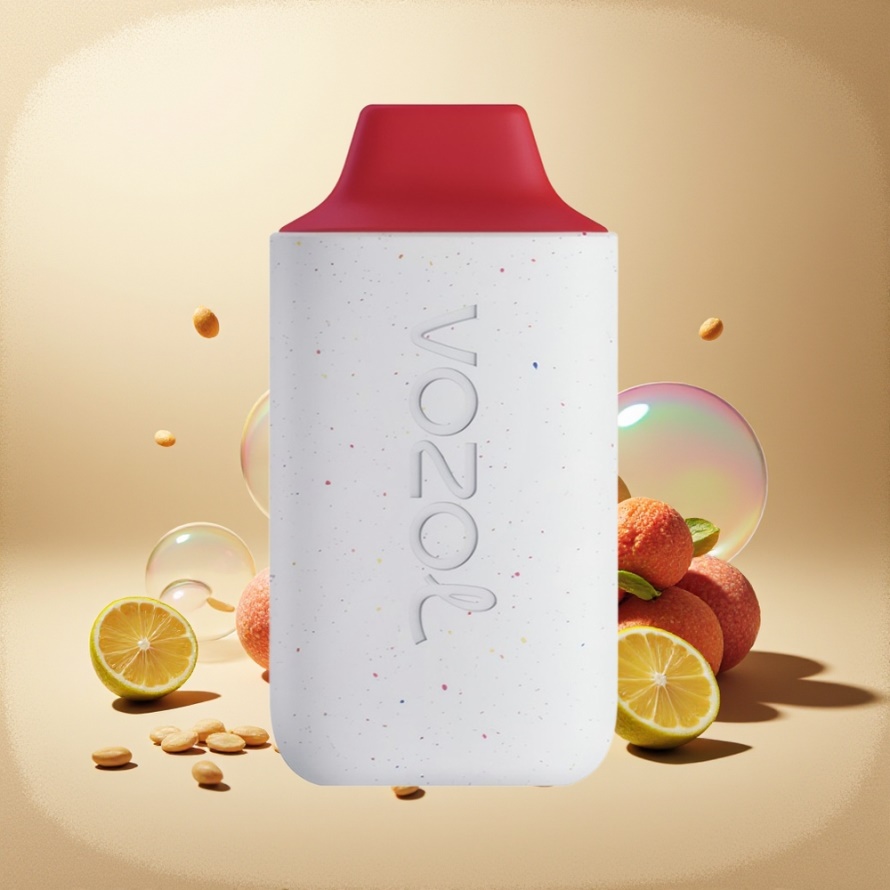 VOZOL STAR 6000 Engångs Vape Litchi Citron Svensk Grossist 14ML 6000 Puffar PCR Typ-C