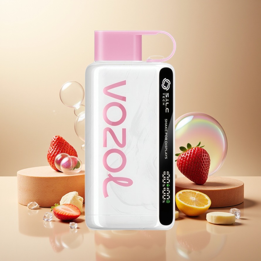 VOZOL STAR 9000/12000 Engångs Vape Jordgubb Glass med S.i.L.C TECH & svensk grossist