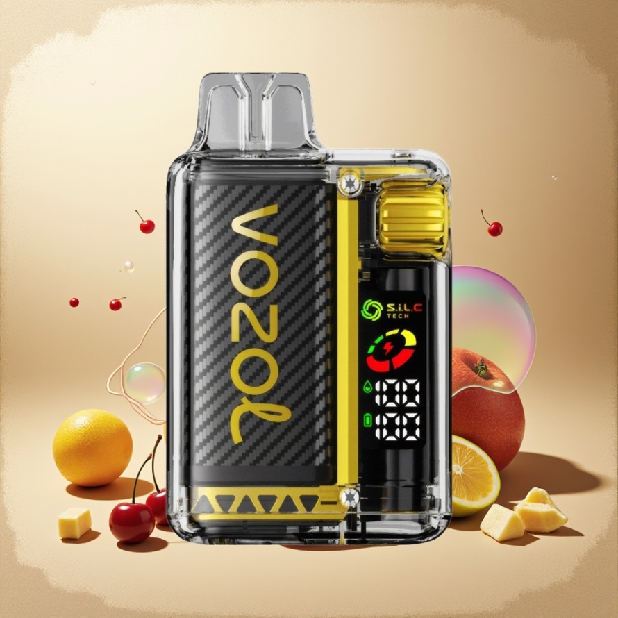 VOZOL Vista 20000 Puffs Svensk Grossist Engångs Vape Drakenfrukt Banan Körsbär 650mAh 2% Nikotin OLED MCU PCR TPD MTL